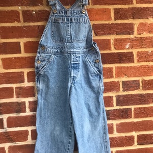 Vintage Denim Jean kids Gap sz S4 overalls,Gap,Gap denim,denim overalls,kids overalls,overalls,jeans,Gap overalls 画像 1