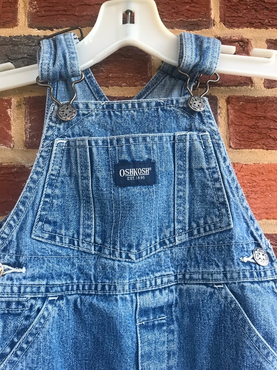 Oshkosh Jean Denim 24 month sz 2 Overalls,Oshkosh… - image 2