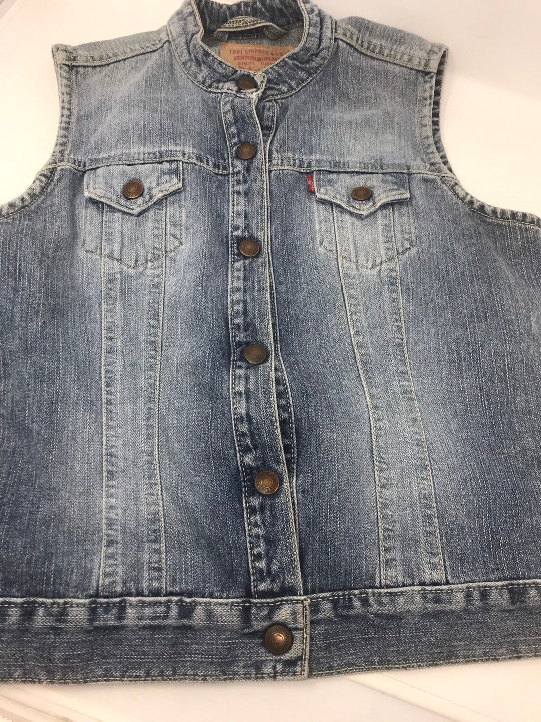 Easy Rider Levi's Womans Mis Denim Jean Vest - Etsy