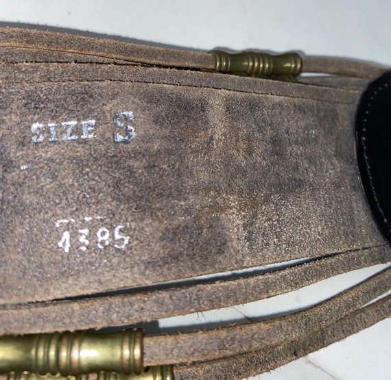 Vintage leather belt,vintage,leather belt,tooled … - image 6