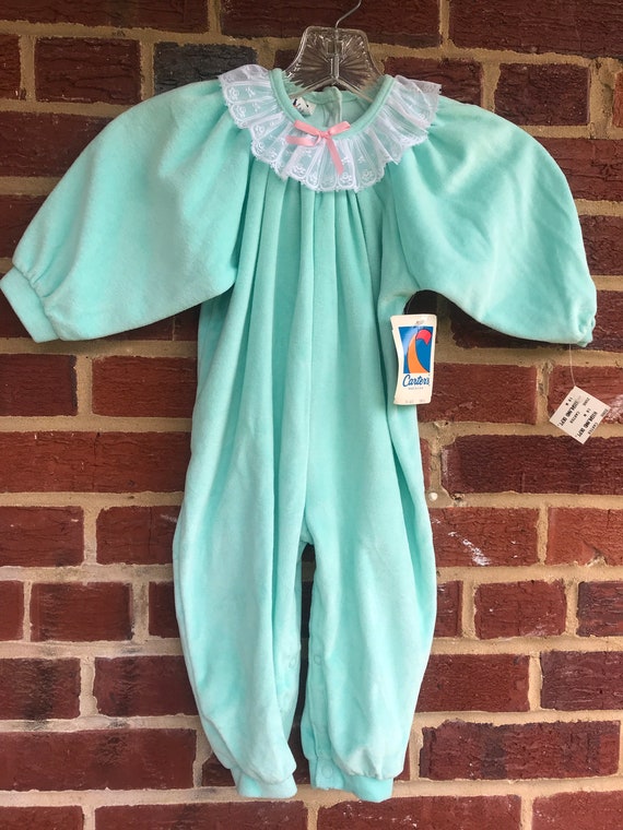 Vintage Carters Romper Playsuit,Made in USA,80s,9… - image 1