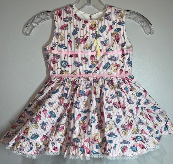 Handmade New vintage hat toddler Dress, toddler d… - image 1