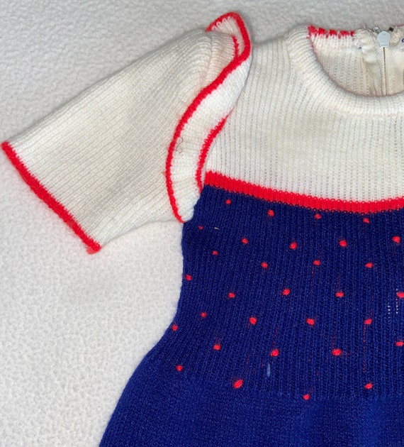 Vintage girls toddler dress,Toddler dress,knit dr… - image 2