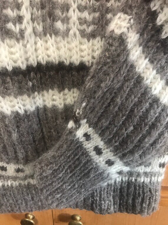 Wool Chunky Knit Sweater,Wool Sweater,handmade sw… - image 4