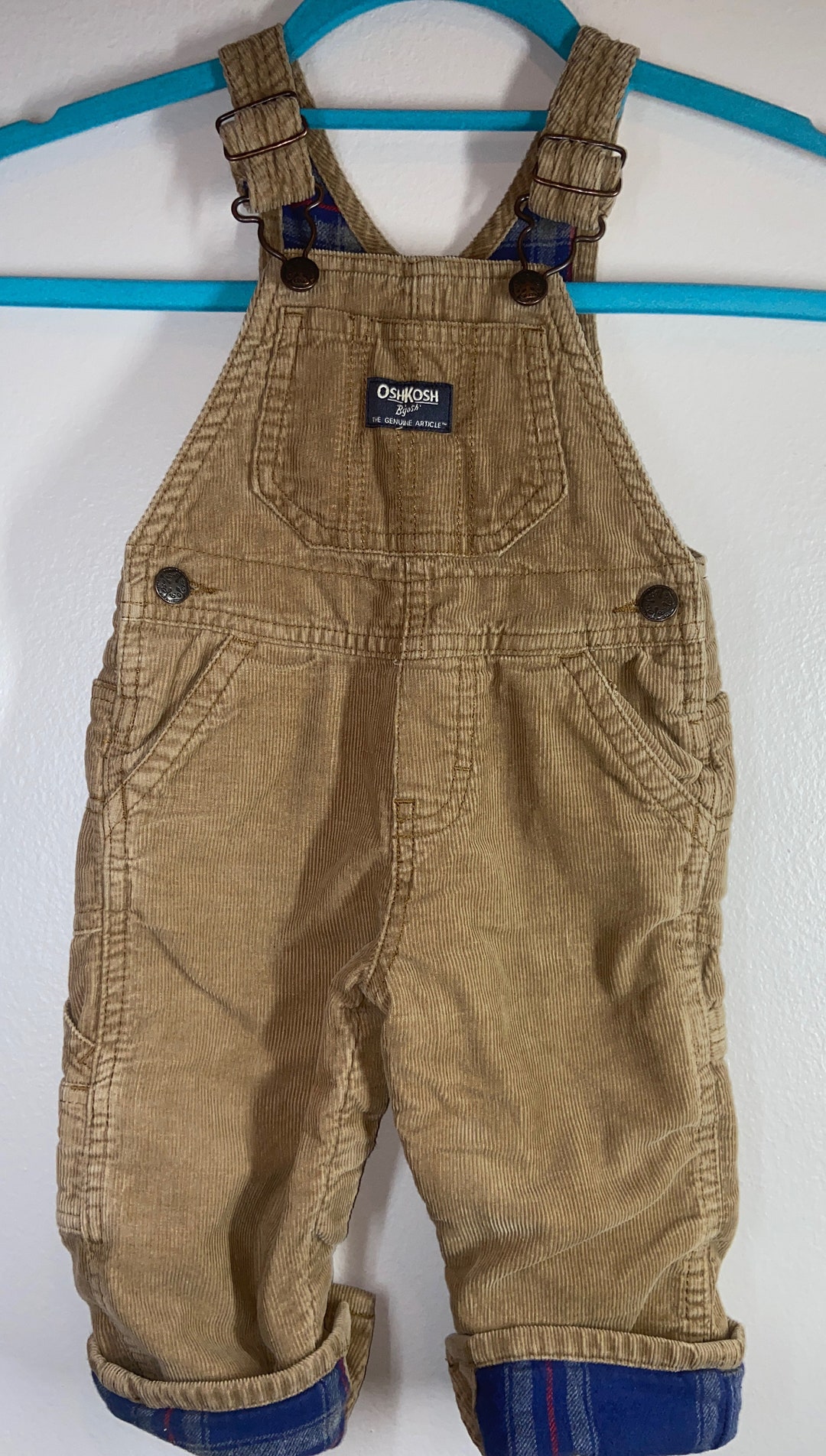 OshKosh Kids Corduroy Dungarees Brown Age 12M