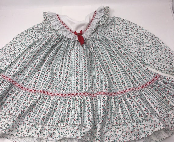 Vintage baby toddler Prairie dress, party dress, … - image 2