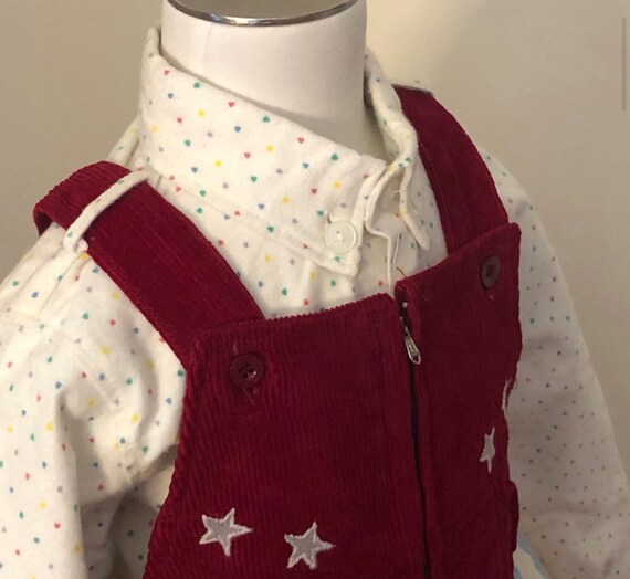 Vintage Sears Toddler Overalls Shirt Set,Nea w/ta… - image 5