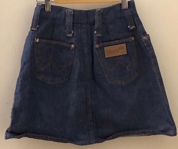 Vintage Wrangler USA High Waisted Denim Skirt,Vin… - image 2