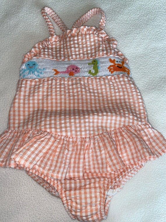 Vintage toddler bathing suit, toddler, toddler gi… - image 1