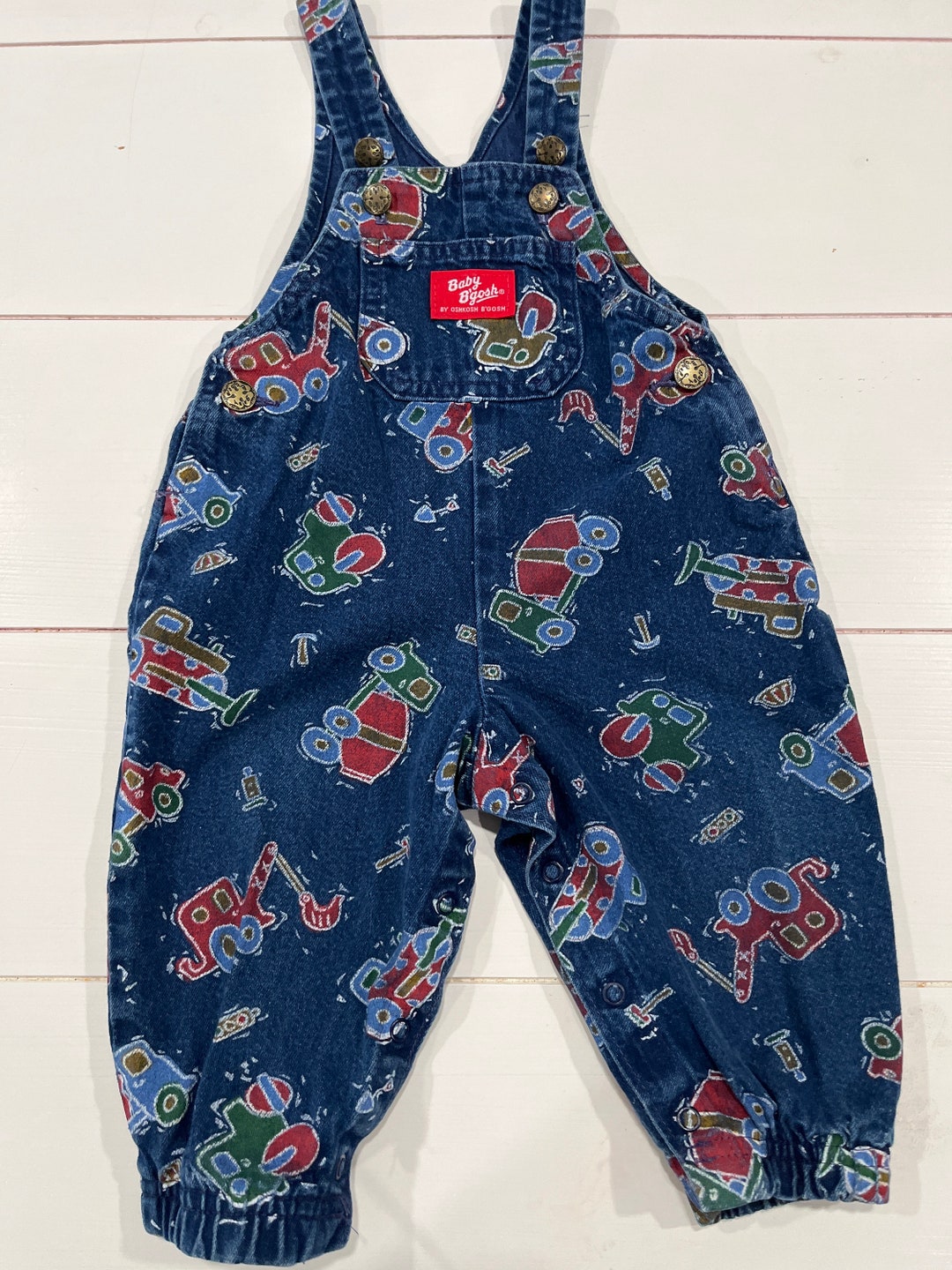 Vintage Oshkosh Denim Overalls 12M