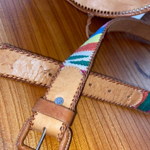 Vintage belt,handmade,handmade belt, woven belt,leather belt, belt, vintage,leather,hand crafted image 6