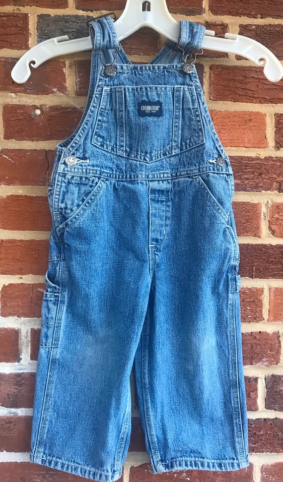 Oshkosh Jean Denim 24 month sz 2 Overalls,Oshkosh 