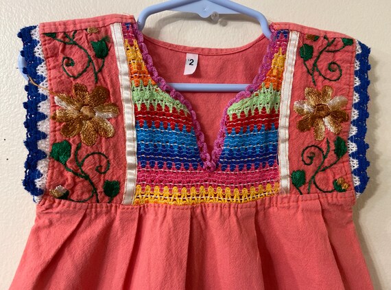 Mexican dress,Embroidered toddler dress,toddler d… - image 2