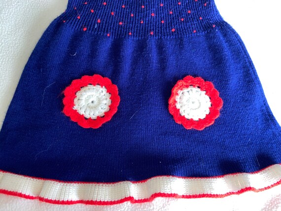 Vintage girls toddler dress,Toddler dress,knit dr… - image 5