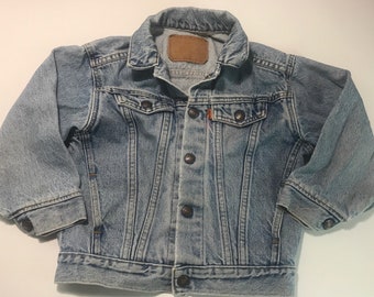 Vintage Levis Orange Tan Denim Jacket 