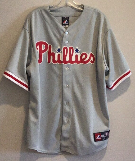 Baseball jersey,Phillies,Majestic Baseball jersey,Bas… Gem