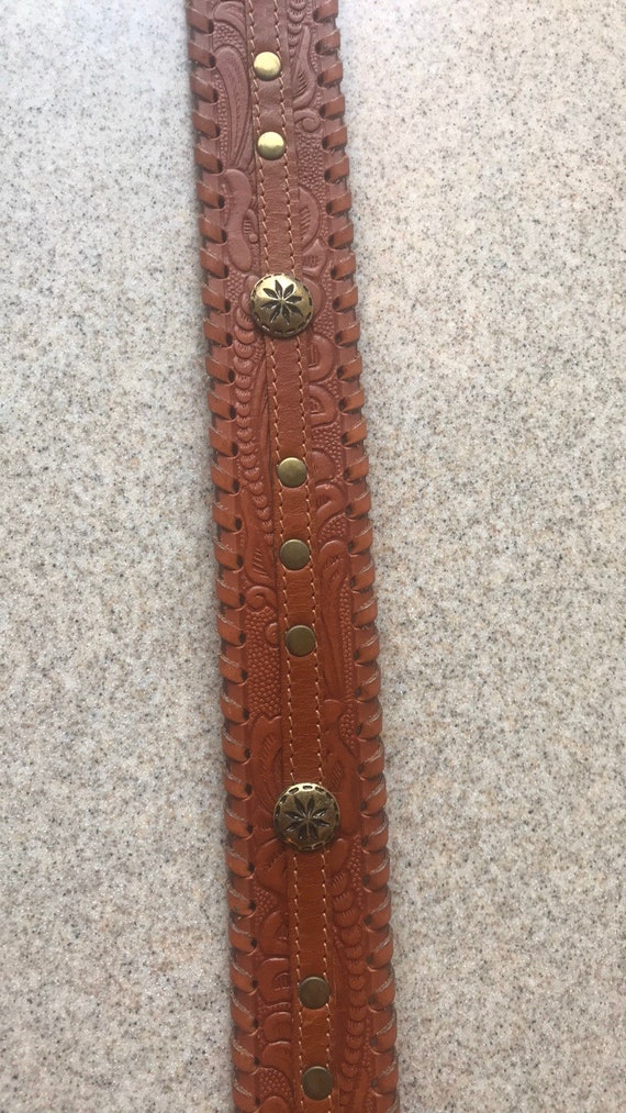 Vintage DNKY Western Leather Belt - image 6
