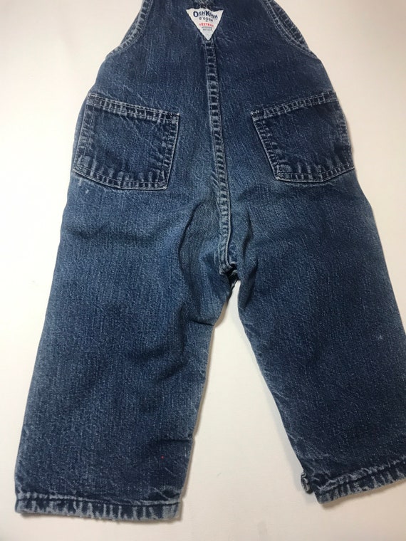 Vintage Oshkosh denim jean overalls ,Made in USA,… - image 6