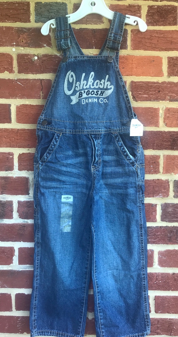 Oshkosh Denim Jean 5T NEW Old-stock Overalls,5T ov