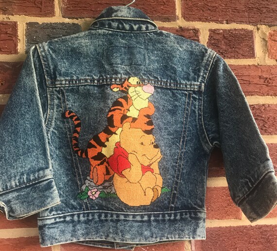 Levis Vintage Orange Tab Hand Embroidered Pooh Be