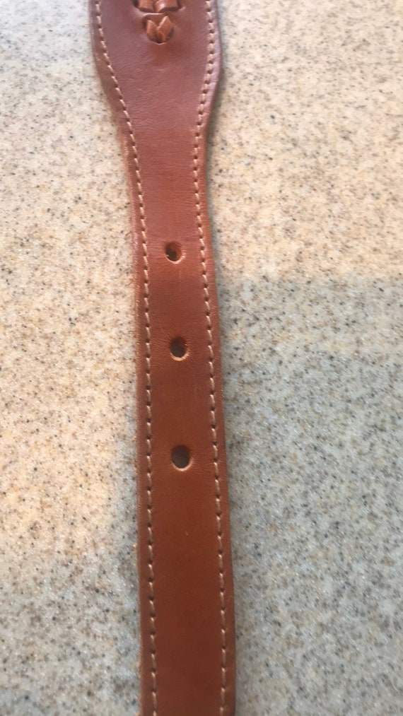 Vintage DNKY Western Leather Belt - image 5