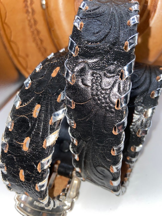 Vintage leather belt,vintage,vintage belt,Chamber… - image 9