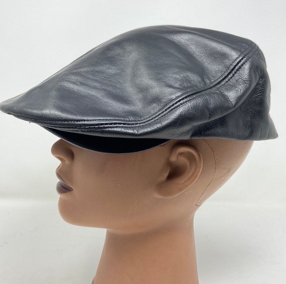 Leather Cap,Winner leather cap,leather cabbie hat… - image 4
