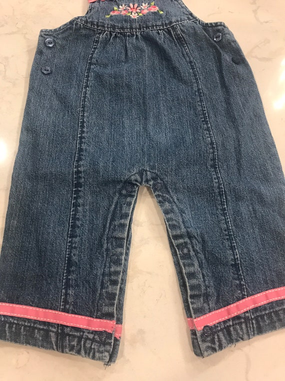 Vintage denim overalls,jean overalls,infant,baby … - image 3