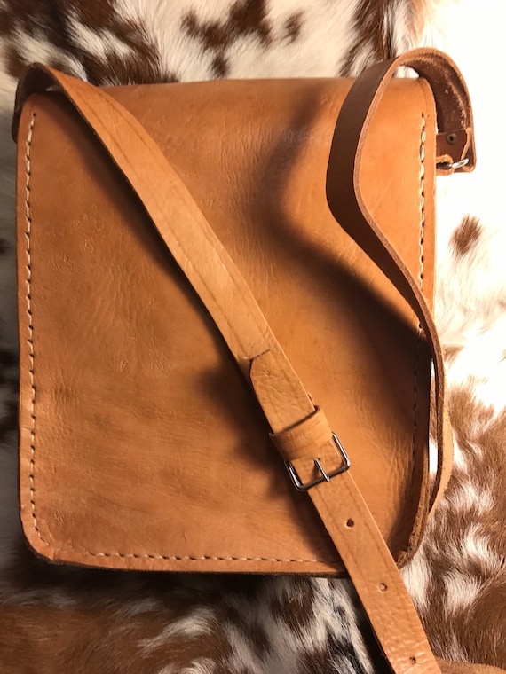 Vintage handmade leather bag/purse - image 2