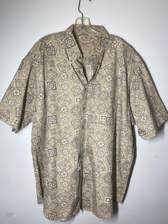 Vintage Woolrich Shirt, Bandanna like shirt,2XL me