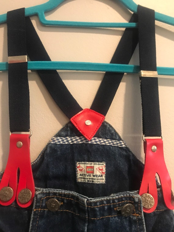 Vintage kids Jean Lego overalls suspenders - image 2