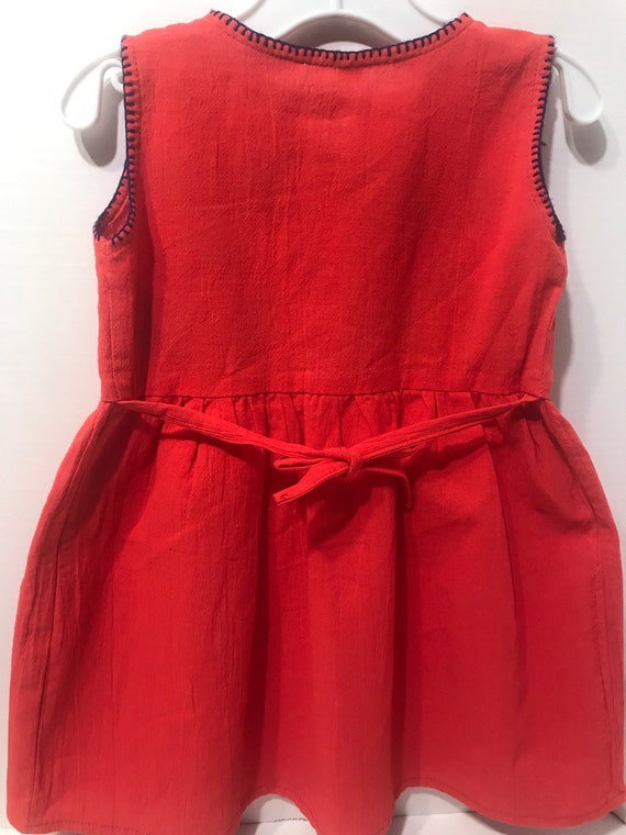 Embroidered toddler girls dress,vintage ,Vintage … - image 6