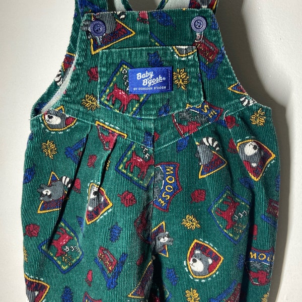 Vintage Oshkosh corduroy overalls,3/6 months overalls,vintage overalls, overalls,vintage,infant overalls,baby overalls,made in USA