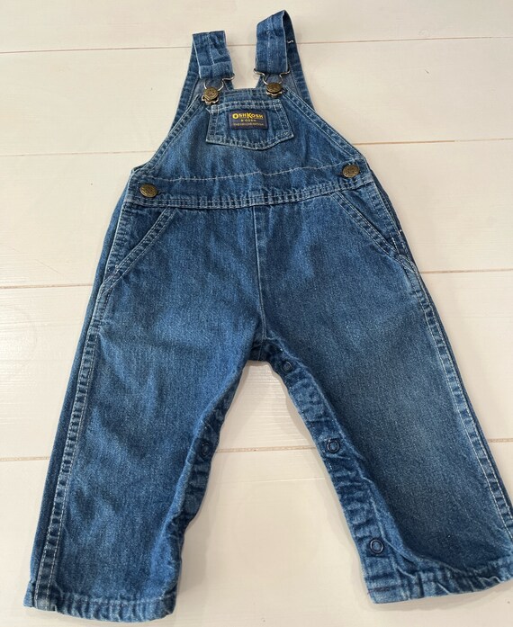 Vintage Oshkosh denim jean overalls,Made in USA,v… - image 1