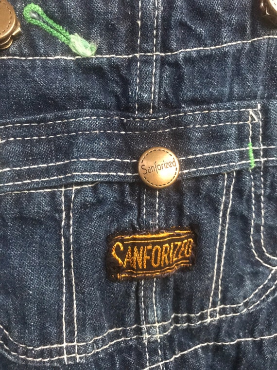 Vintage Denim Sanforized 70s Overalls,Vintage den… - image 2