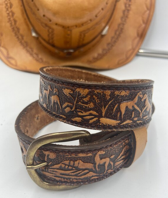vintage childs belt cowboy Gem