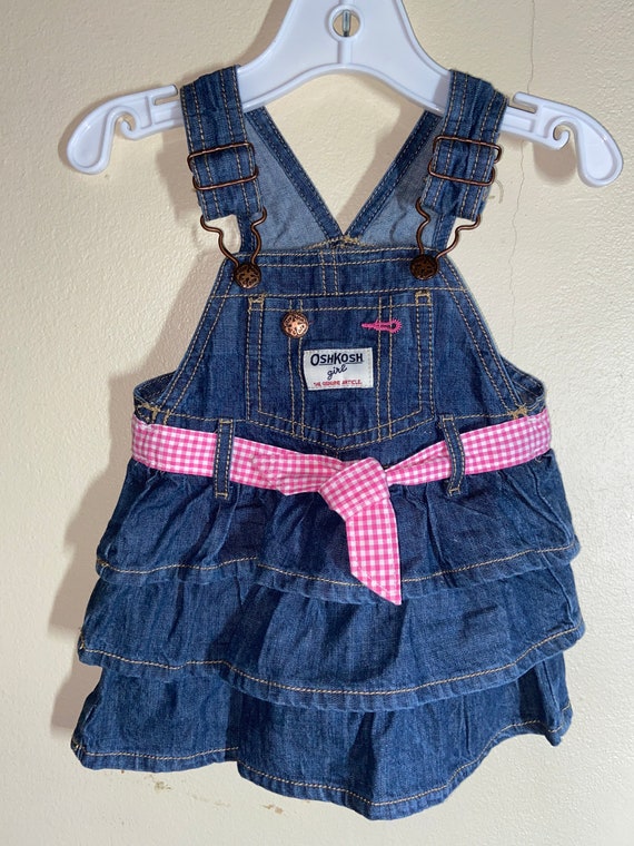 Baby denim jumper dress new arrivals
