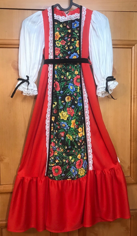 Vintage Girls maxi dress, BoHo, 70s, floral maxi d