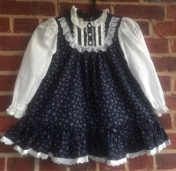 Gunne Sax Toddler Prarie Dress,Vintage dress,vinta