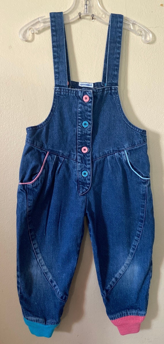 Vintage toddler overalls,baby girl, overalls,girl… - image 1