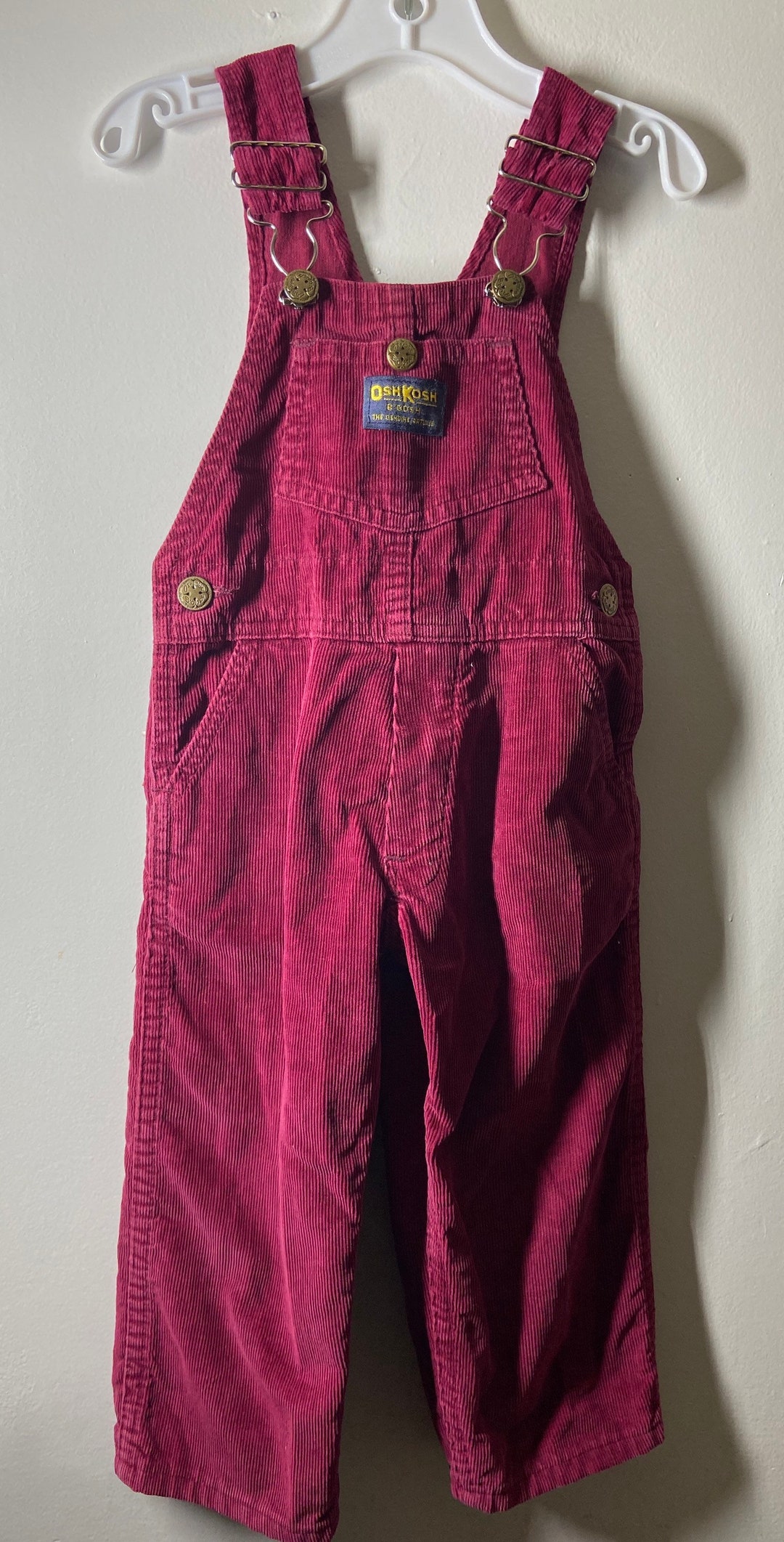 OshKosh Kids Corduroy Dungarees Red Age 2Y