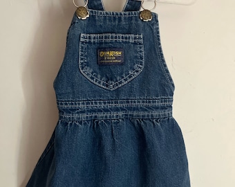 Vintage Oshkosh,vintage Oshkosh jumper,Oshkosh jumper,made in USA, vintage,OshKosh,vintage denim,denim jumper,Oshkosh toddler