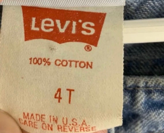 Levis Little Levis vintage denim 4T overalls,Levi… - image 4