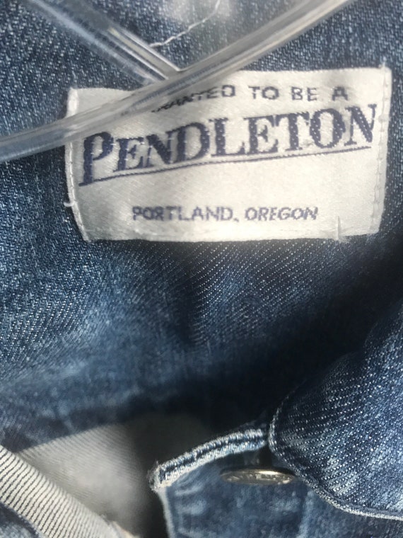 Pendleton® Embellished Denim Jean Vest, denim ves… - image 6