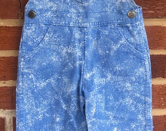 Vintage Toddler Childs Denim Overalls, vintage overalls,toddlers vintage clothing,vintage, overalls,denim,Acid wash denim