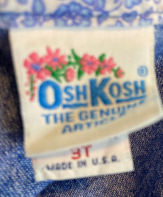 Vintage Oshkosh Denim dress,toddler Oshkosh,Oshko… - image 7