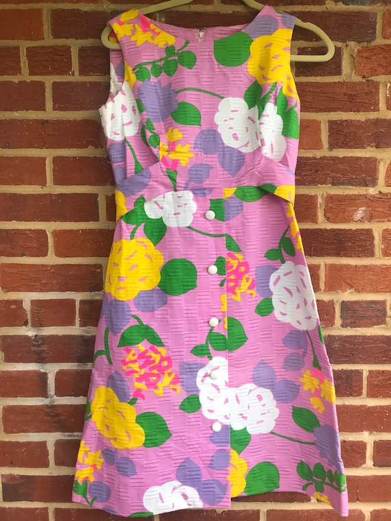 Vintage 1960s 60s Dress,Tori Richard floral dress,