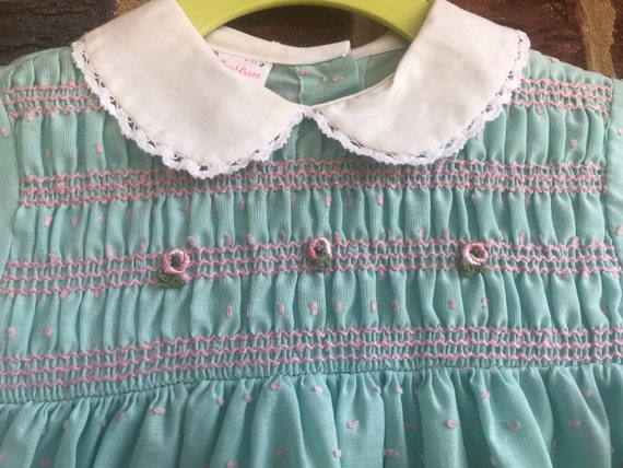 Vintage Carol Evans Smocked Dress,Vintage girls d… - image 2