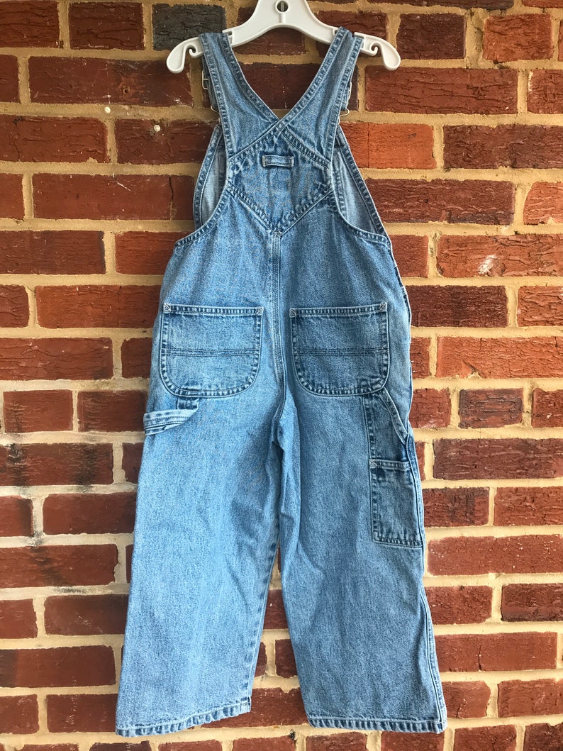 Vintage Denim Jean kids Gap sz S4 overalls,Gap,Gap denim,denim overalls,kids overalls,overalls,jeans,Gap overalls image 4