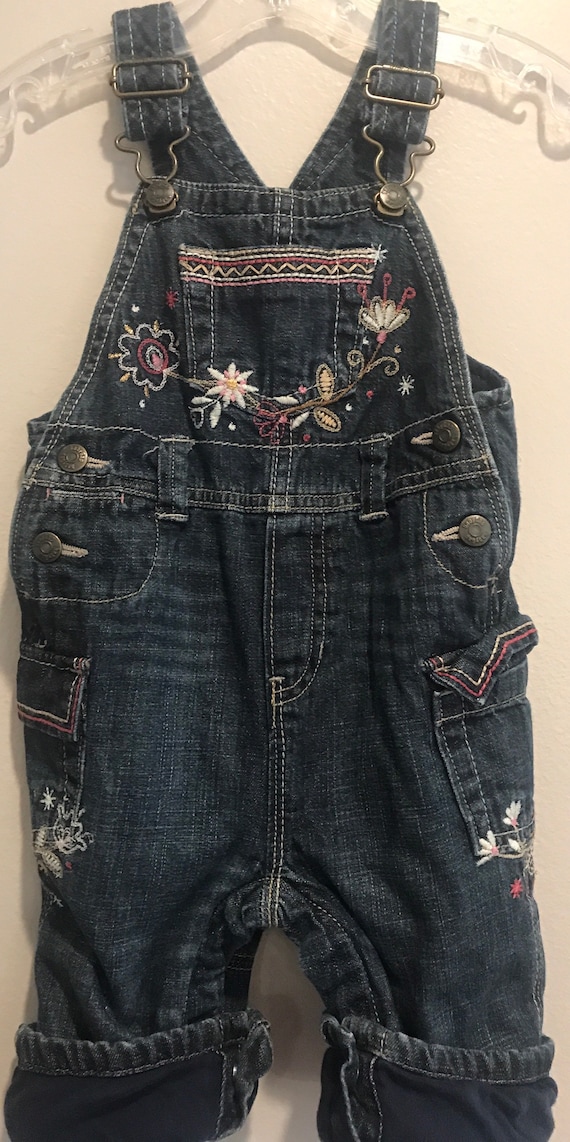 Gap embroidered infant overalls, Gap,Gap overalls,